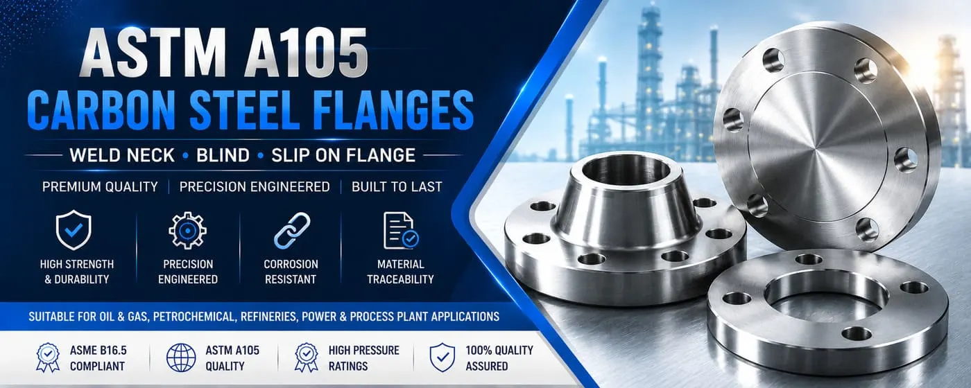 ASTM A105 Carbon Steel Flanges Manufacturer and Supplier in India