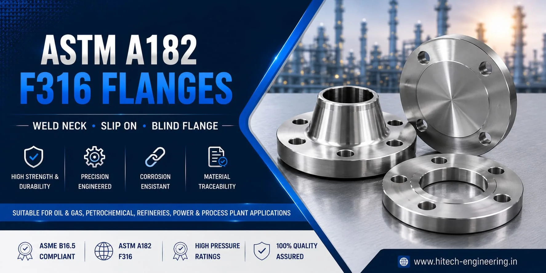 ASTM A182 F316 Flanges Manufacturer and Supplier in India